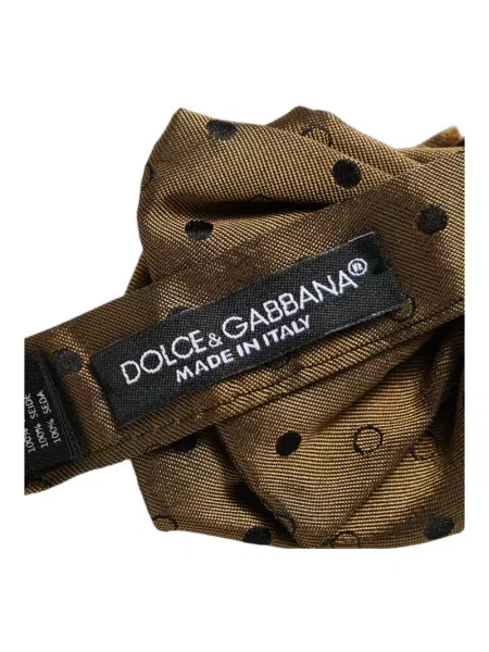 Krawat Dolce And Gabbana brązowy