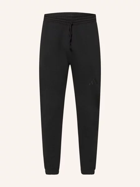 Zúžený froté sportovní kalhoty Adidas černý