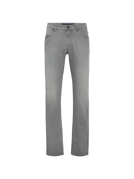 Pantaloni Billionaire cu broderie cu 5 buzunare gri