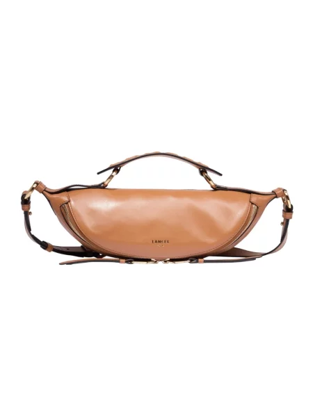 Torebka crossbody Lancel skórzana brązowa