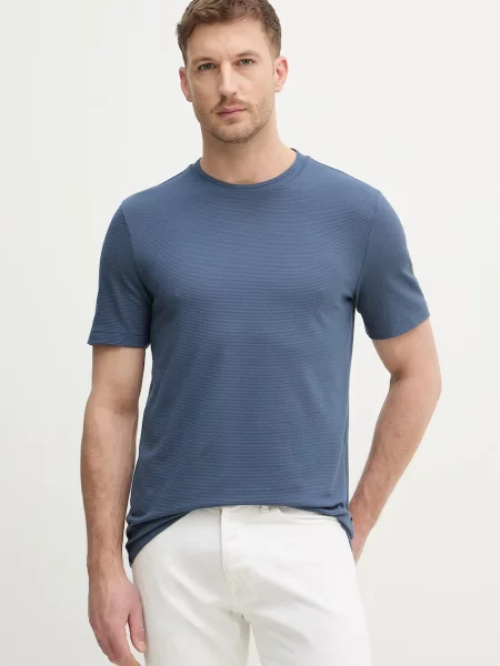 BOSS T-shirt Ανδρικό με Tiburt μπλε