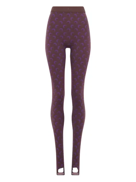 Leggings Marine Serre cu imagine din jerseu violet