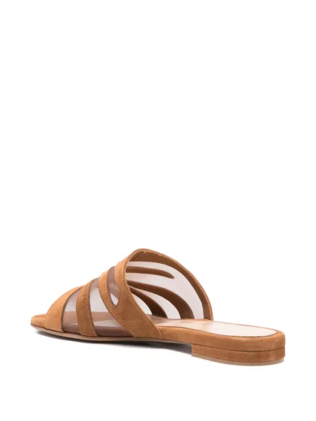 Slip on sandalai Gianvito Rossi be kulniuko ruda