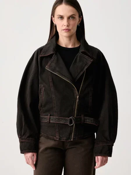 Levi's jachetă de damă din denim BOMBER maro