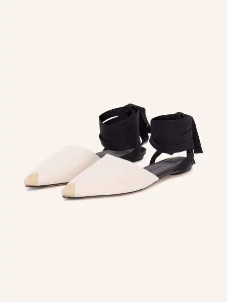Jacquemus Slingballerinas – Sandály Typu Espadrilky krémová černá