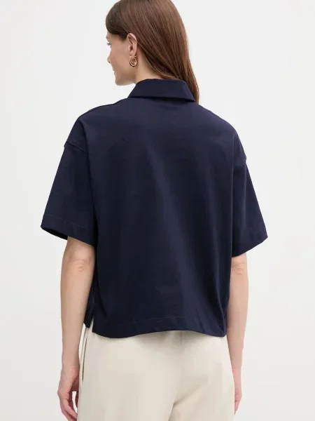 Polo tričko Calvin Klein Jeans tmavomodrá
