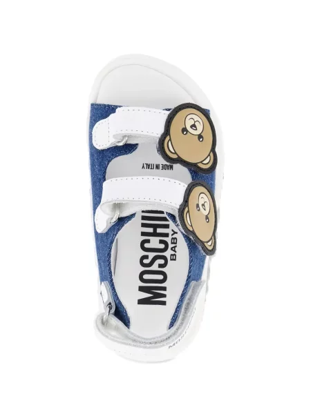 Sandały dziecięce Moschino niebieskie