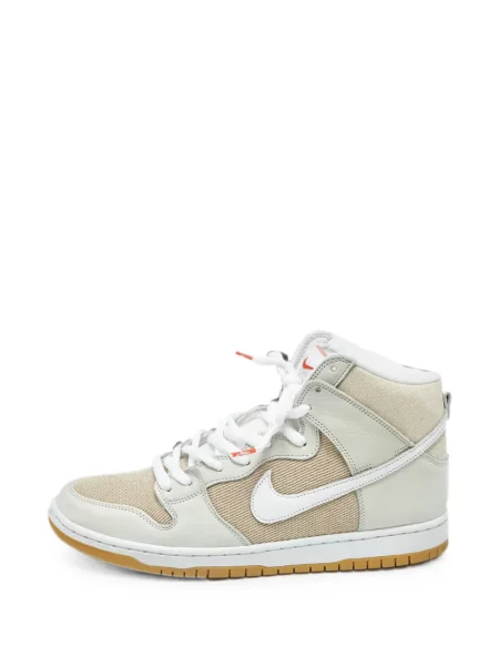 Sneakerși Nike Dunk cu șireturi din piele alb