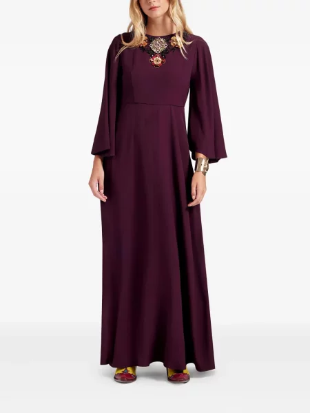 Rochie maxi La Doublej de costum roșu