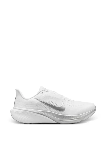 Pantaloni Nike cu șireturi din dantelă alb