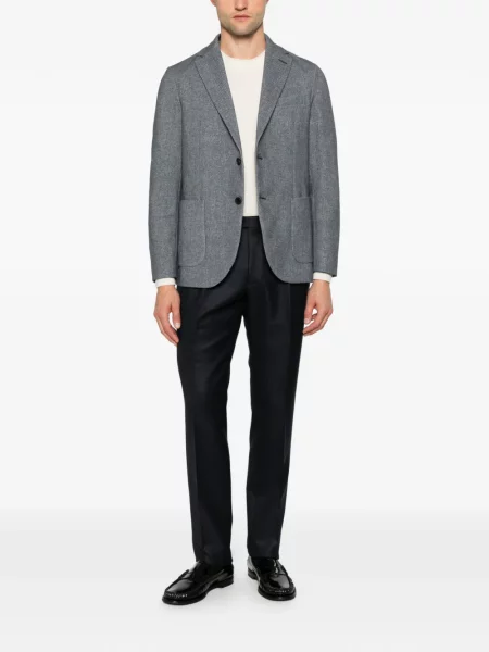Sacou Circolo 1901 cu model herringbone albastru