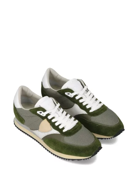 Sneakerși Philippe Model Paris din piele de căprioară verde