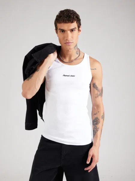 JACK & JONES Tricou JORNORREBRO negru alb