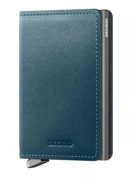 Kožená peněženka Secrid SDu-Teal zelená