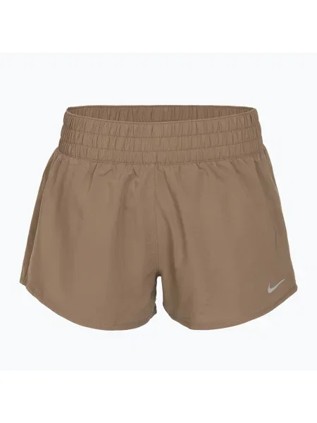 Pantaloni scurți pentru femei Nike One Dri-Fit 3" mink brown/reflective silver maro