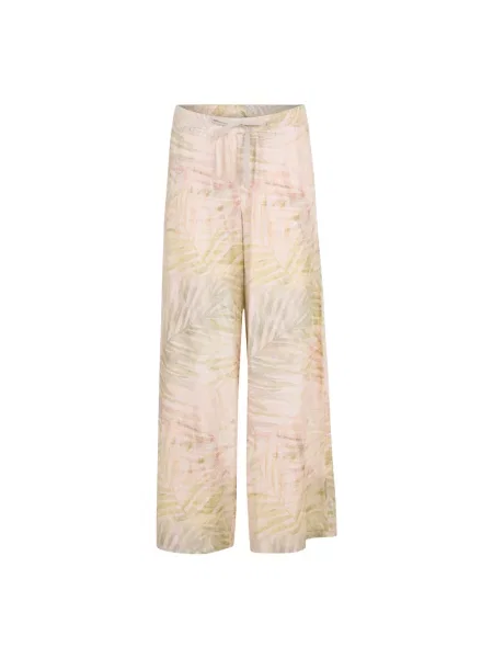 Lniane wielobarwność spodnie Cartoon