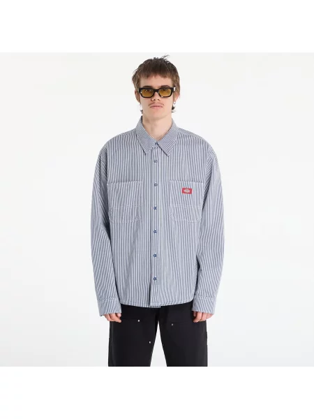 Риза Dickies Hickory Work Shirt Ls Retro Indigo L