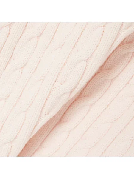Lacoste Sweter Warkoczowy W Paski różowy