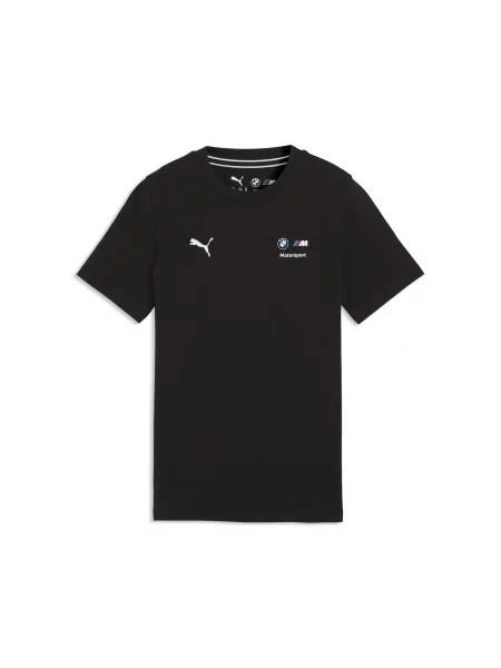 PUMA Młodzieżowa koszulka BMW M Motorsport Essentials Akcesoria czarny