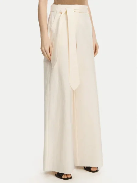 Marella Pantaloni palazzo Luca Écru Wide Leg