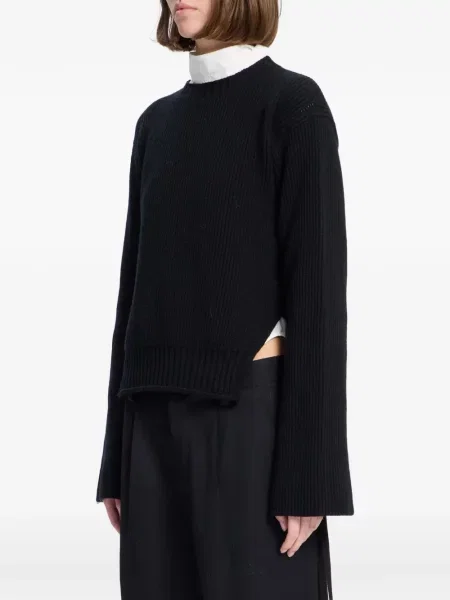 Pulover Ann Demeulemeester din cașmir negru