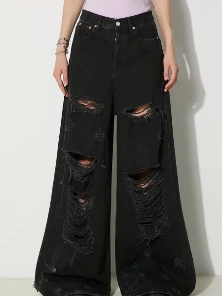 VETEMENTS jeans Destroyed femei high waist
