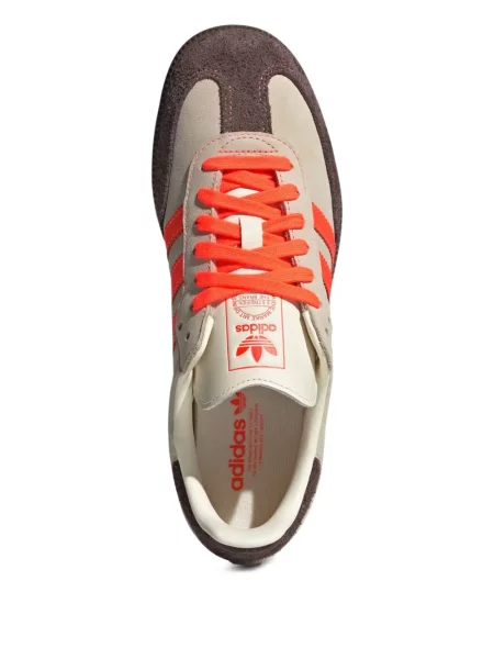 Δερμάτινα sneakers Adidas Samba με λεοπαρ μοτιβο από λουστρίνι λευκό
