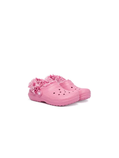 Papucs Crocs Classic Fleece Lined Clog K rózsaszín