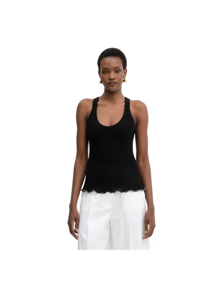 Top Pinko z logo czarny