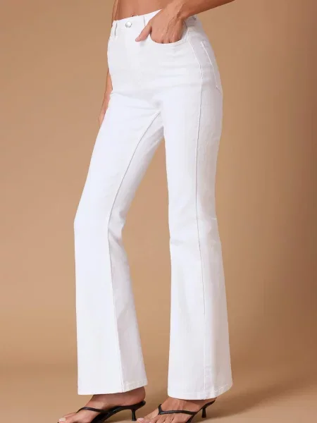 Trendyol Jeans denim alb