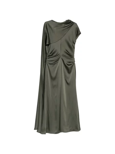 Rochie midi Simkhai asimetrică drapată verde