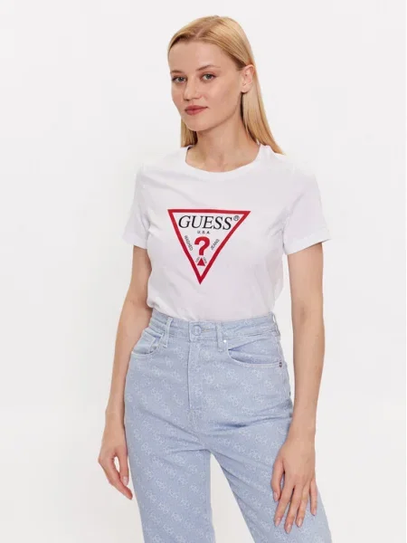Guess Tricou alb