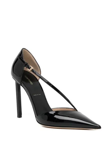 Pantofi cu toc Tom Ford cu cataramă negru