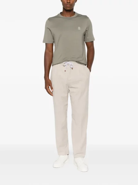 Tricou Brunello Cucinelli cu imagine verde
