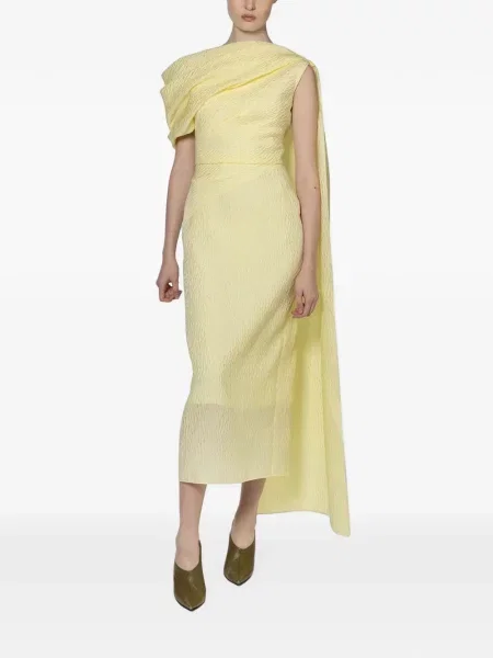 Rochie Roksanda drapată galben