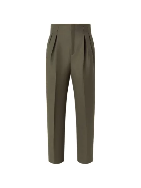 Pantaloni Zegna de lână verde