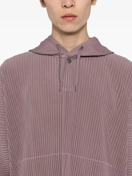 Πλισέ hoodie Homme Plissé Issey Miyake μωβ