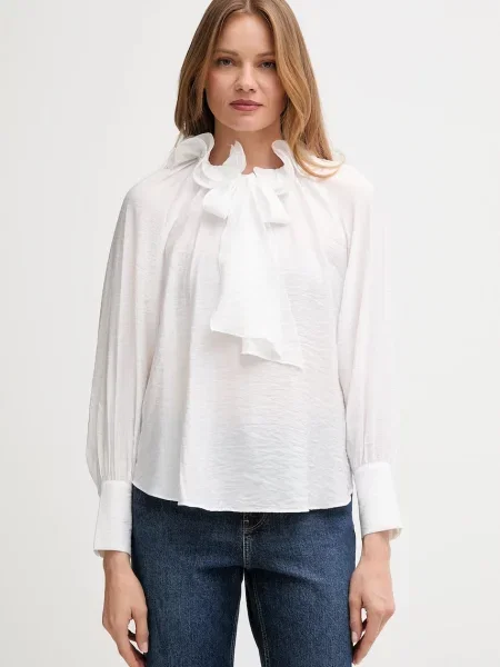 Pedro del Hierro bluză uni alb