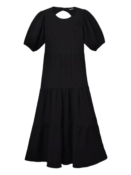 Sukienka midi Desigual do kolan garniturowa czarna