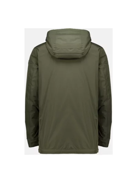Kurtka skórzana Moncler zielona