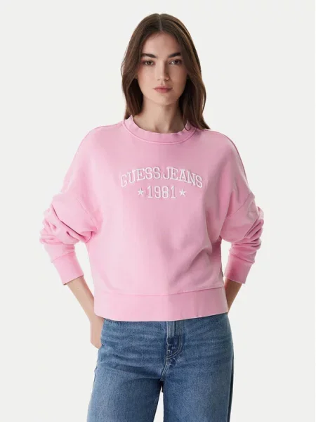 Mikina Guess Jeans růžová