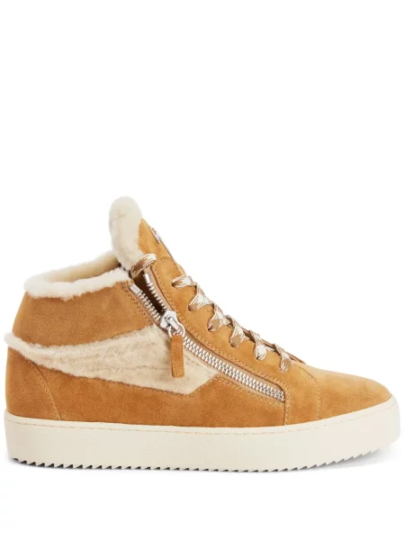 Sneakerși Giuseppe Zanotti Kriss din velur maro