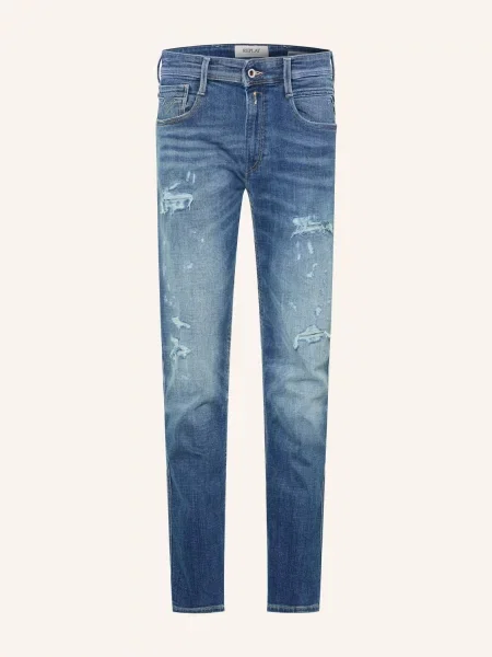 Replay Jeansy O Kroju Slim Fit blau niebieskie