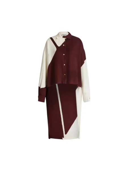 Koszula Alberta Ferretti z nadrukiem czerwona