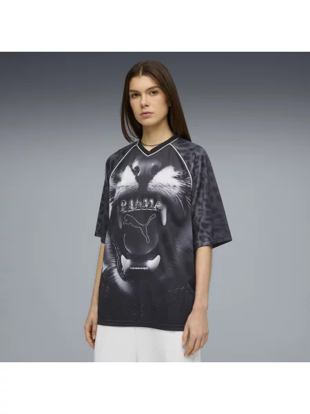PUMA koszulka Street Glam Relaxed Graphic Odzież XL czarny