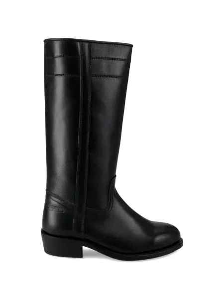 Botine Fortela din piele cowboy negru