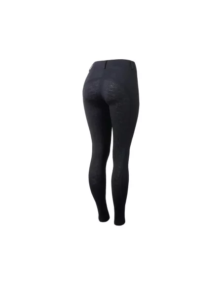 Leggings do jazdy konnej Horze Dea z silikonowym gripem niebieski