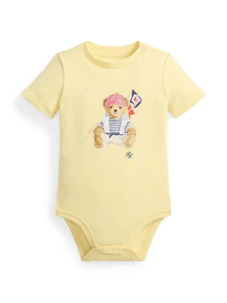 Polo Ralph Lauren bodi za bebe žuta