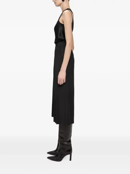 Pantaloni Nissa de lână negru