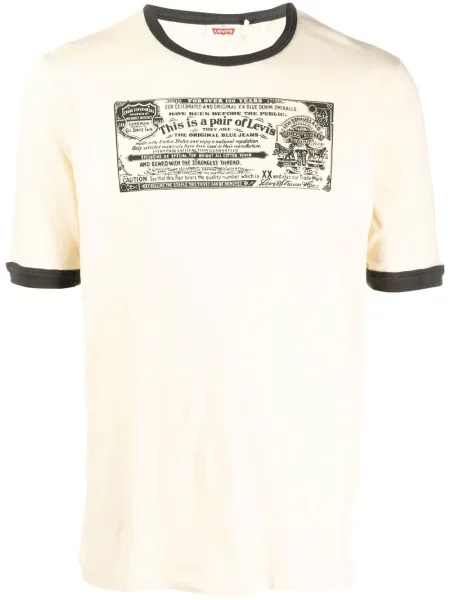 Póló Levi's® autogrammal kék
